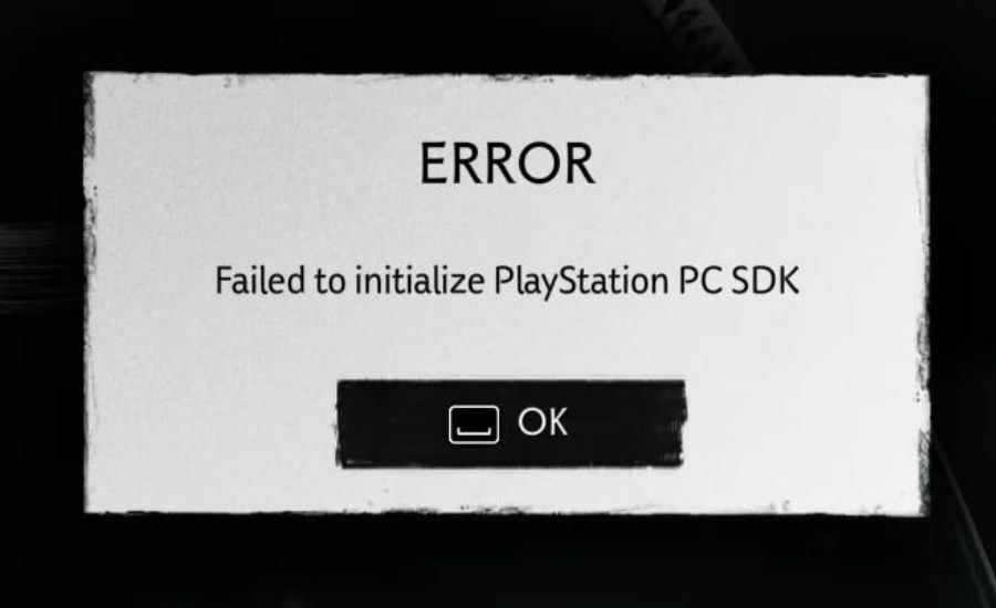 failed to initialize playstation pc sdk