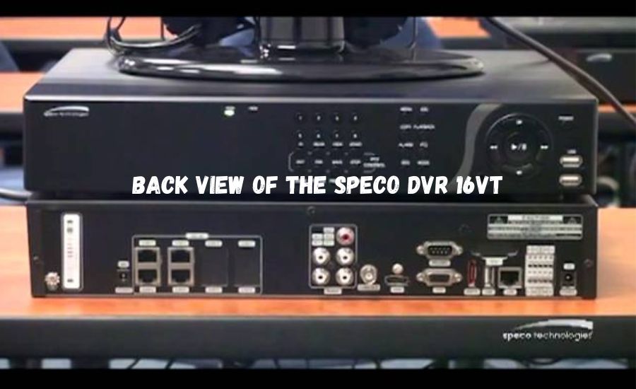 back view of the speco dvr 16vt