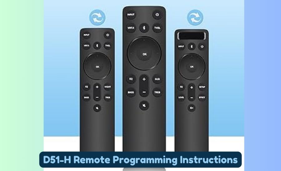 d51-h remote programming instructions