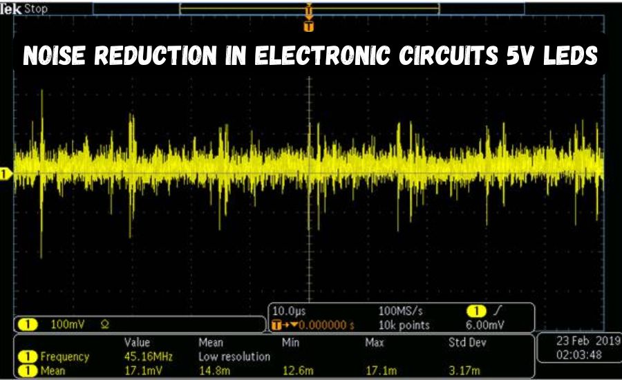 noise reduction in electronic circuits 5v leds