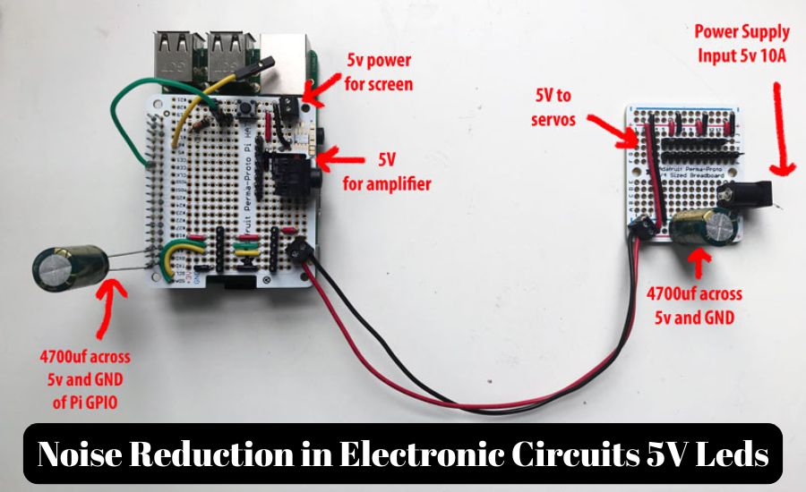 noise reduction in electronic circuits 5v leds