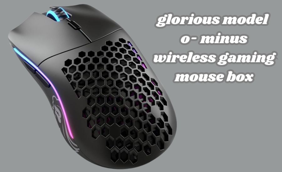 glorious model o- minus wireless gaming mouse box