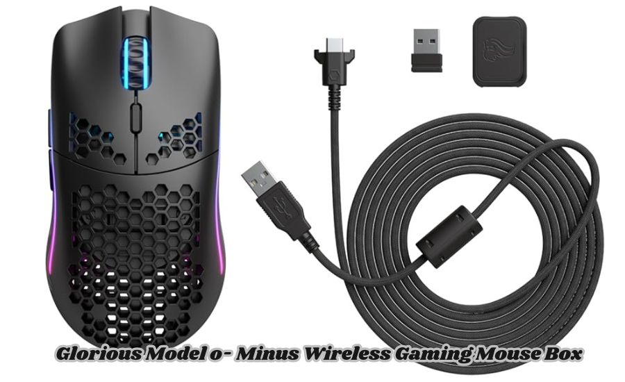 glorious model o- minus wireless gaming mouse box