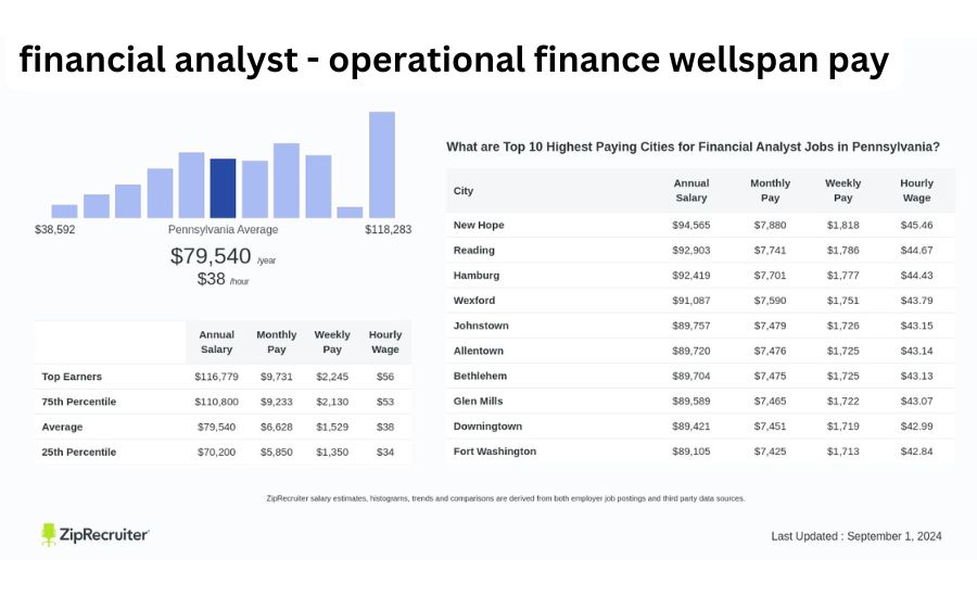 financial analyst - operational finance wellspan pay