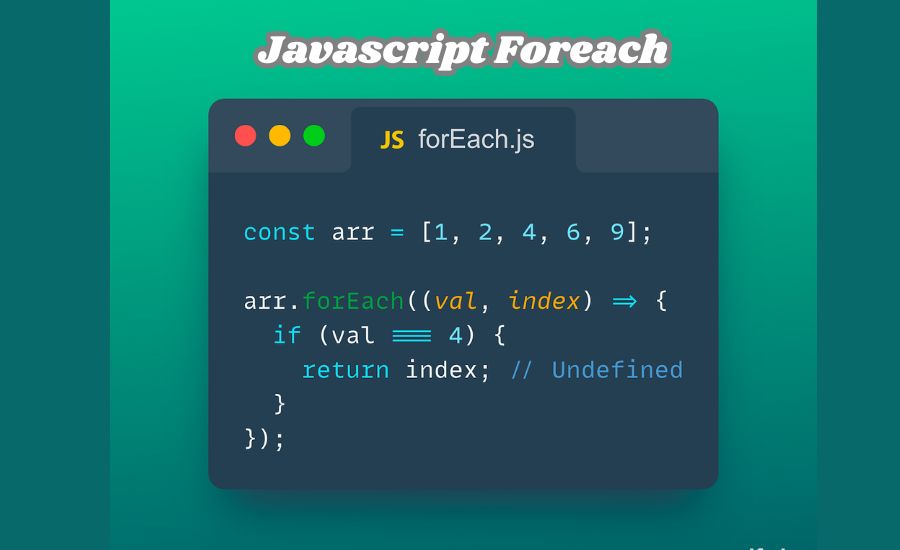 javascript foreach