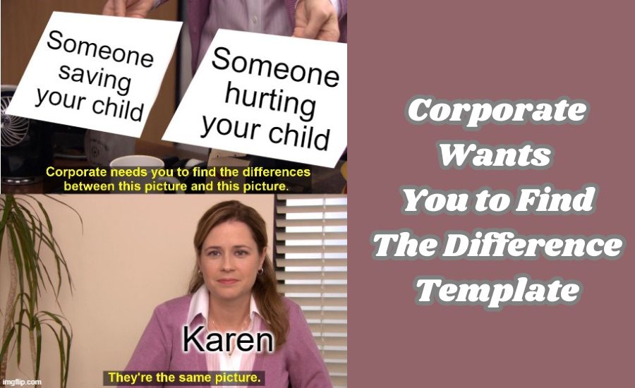 corporate wants you to find the difference template